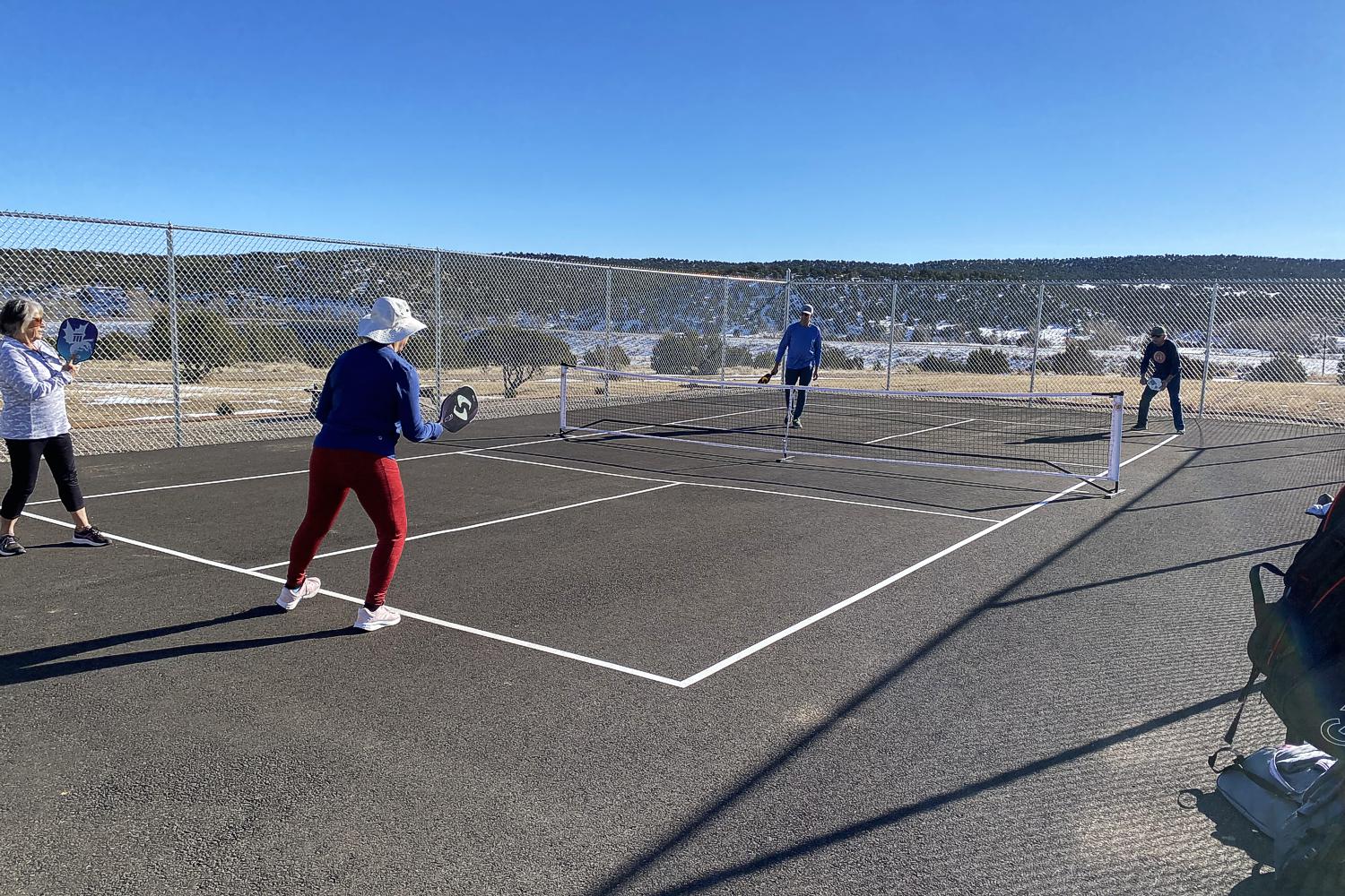 Private Pickleball Court at The Inn at Pennington Place in Walsenburg